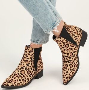 Steve Madden Jerry Leopard Booties 8